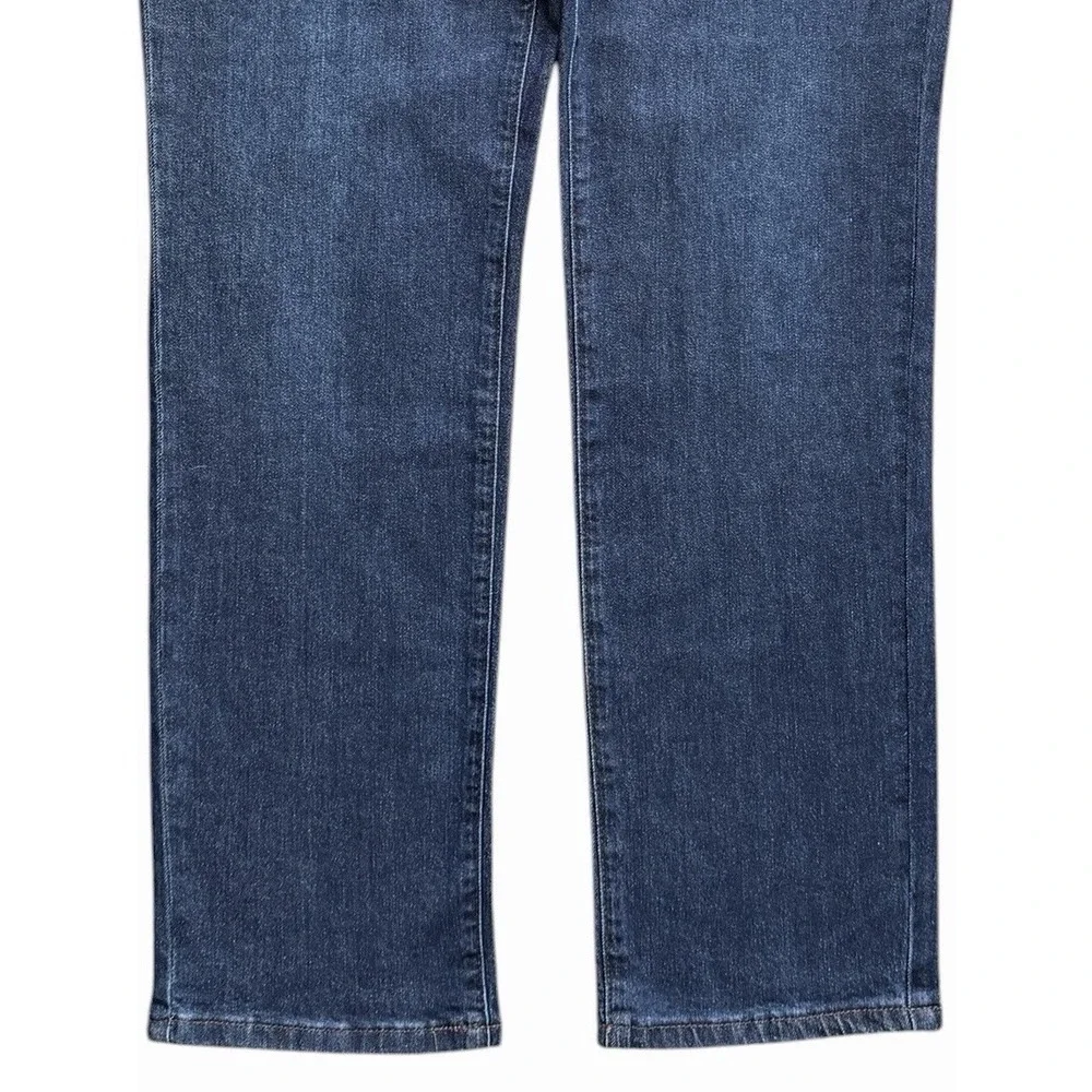 Fair Harbor Jeans Mens 34x32 Blue Deep Sea Wash Stretch Straight Leg Denim